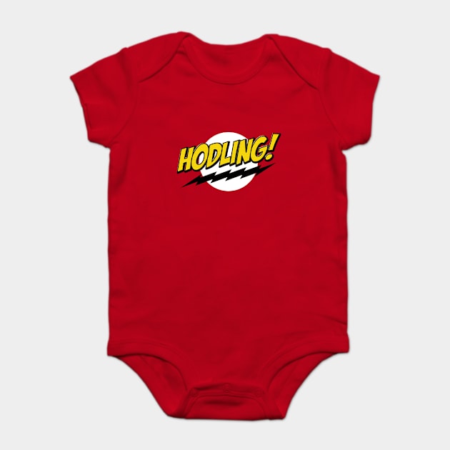 HODLING for Crypto Baby Bodysuit by mangobanana